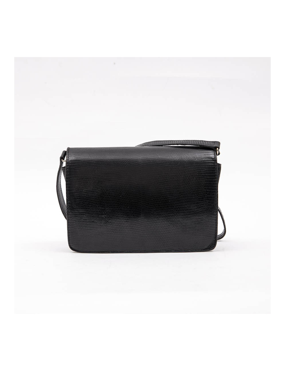 GUCCI Vintage bag in black snake 