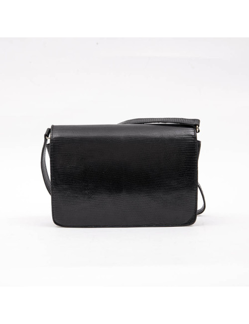 Sac GUCCI alligator noir Vintage