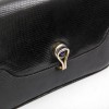 GUCCI Vintage bag in black snake 