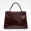 HERMES Kelly 28 vintage bag in H red box leather