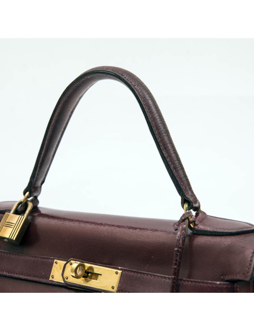 Kelly 28 HERMES rouge H Vintage