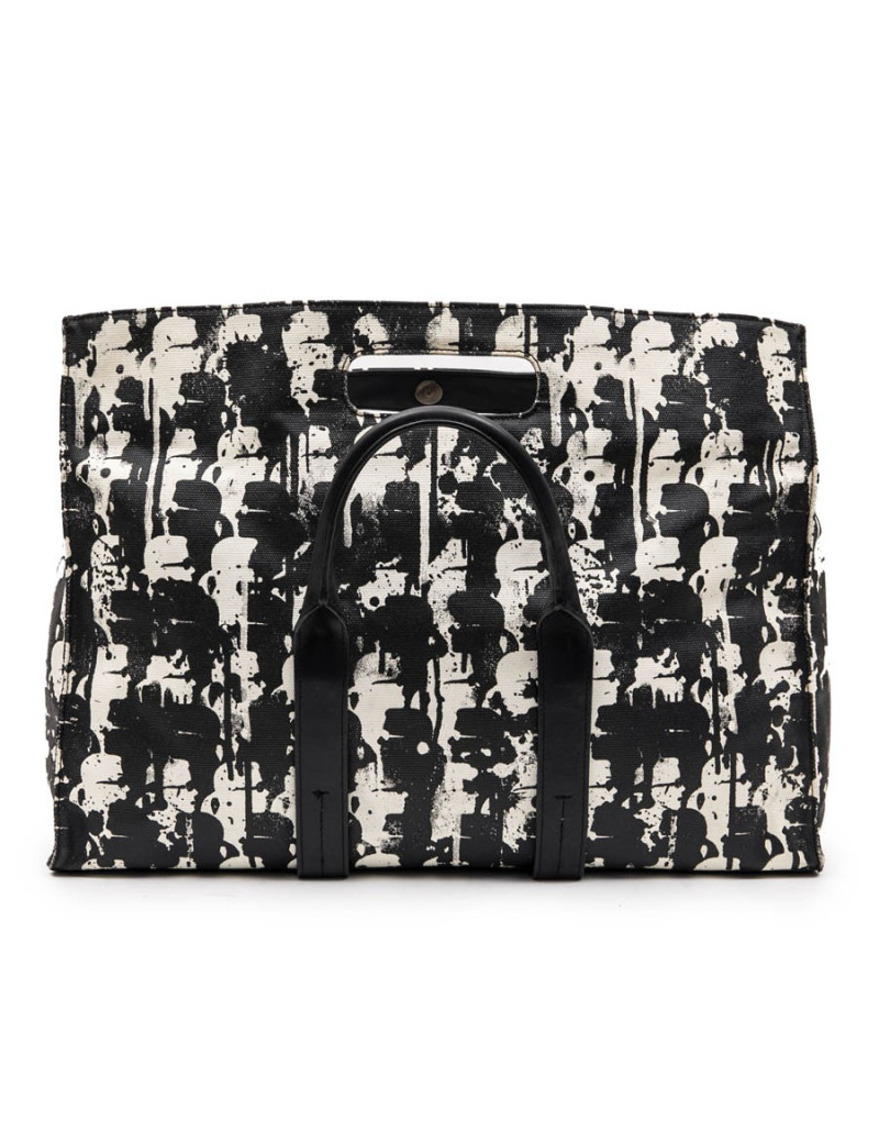 Cabas KARL LAGERFELD blanc et noir