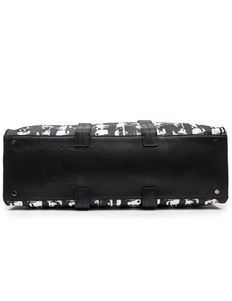 Cabas KARL LAGERFELD blanc et noir