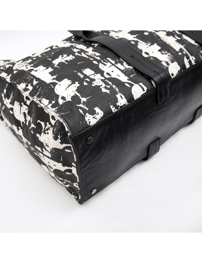 Cabas KARL LAGERFELD blanc et noir