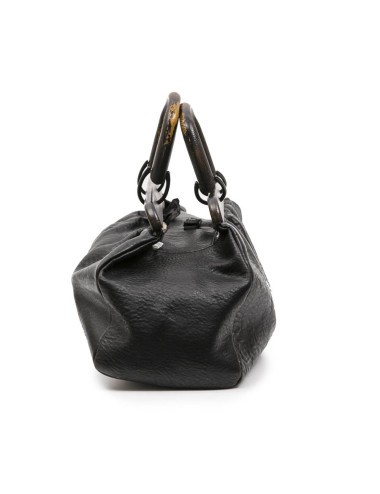 Sac GUCCI n cuir de vachette noir Vintage 2