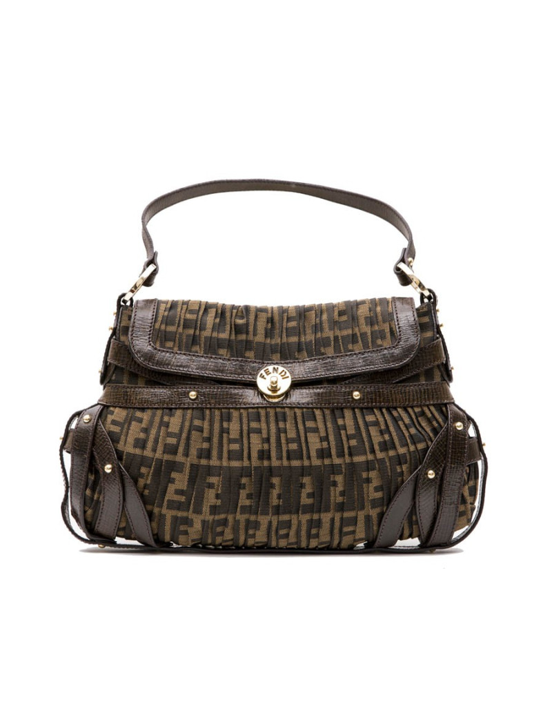 Sac FENDI toile plissée  monogram
