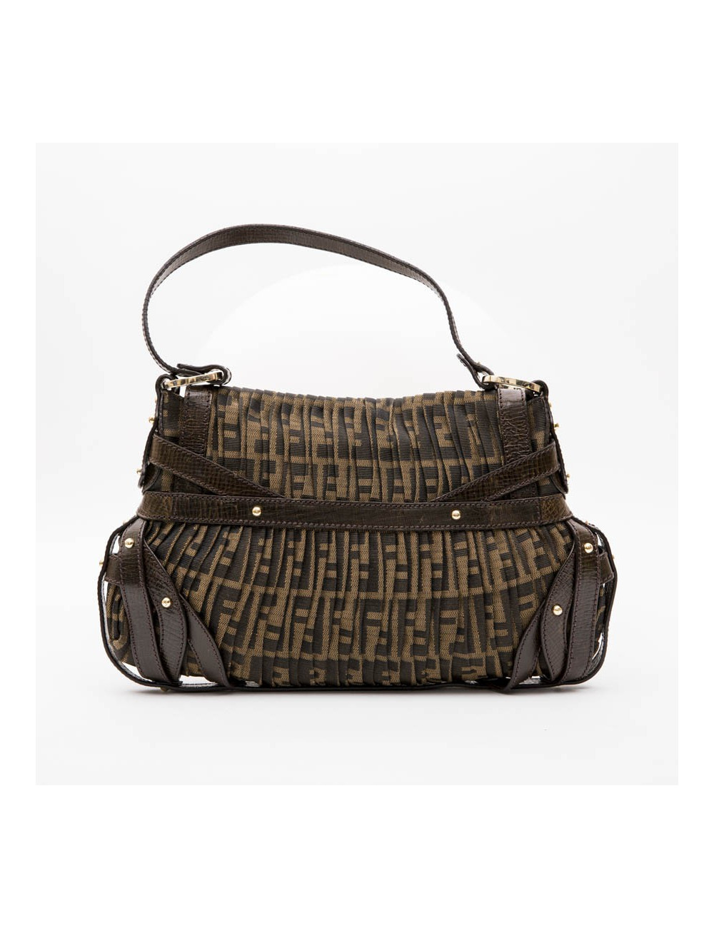 Sac FENDI toile plissée  monogram