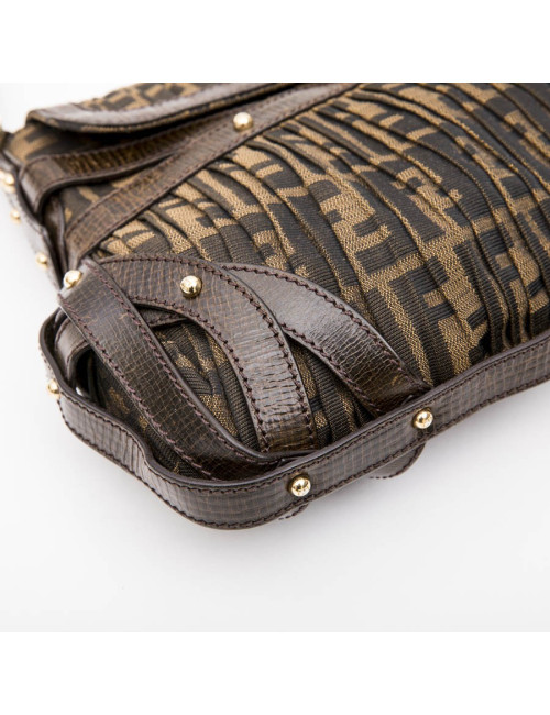 Sac FENDI toile plissée  monogram