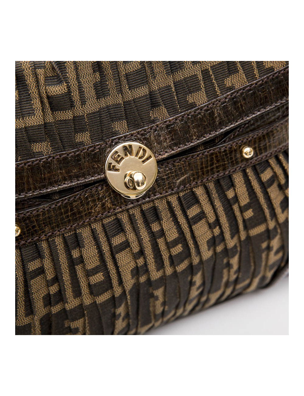 Sac FENDI toile plissée  monogram