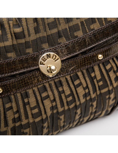 Sac FENDI toile plissée  monogram