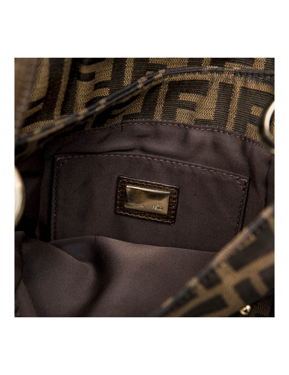 Sac FENDI toile plissée  monogram