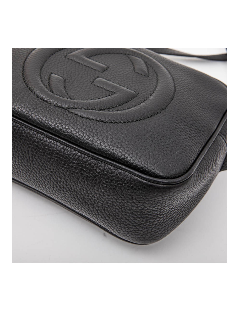 Sac GUCCI Soho Disco en cuir grainé noir