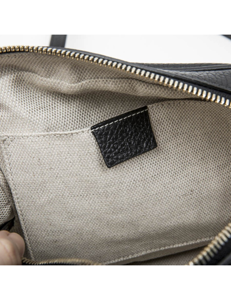 Sac GUCCI Soho Disco en cuir grainé noir