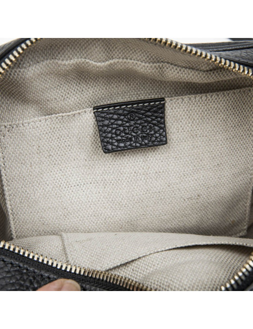 Sac GUCCI Soho Disco en cuir grainé noir