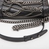 CHANEL 'Multi Chains' Boy Bag in Black Smooth Lambskin