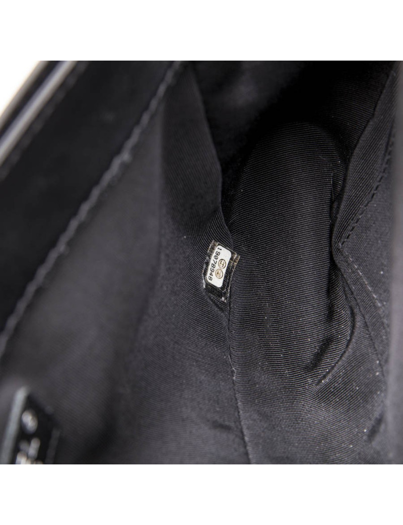 CHANEL 'Multi Chains' Boy Bag in Black Smooth Lambskin