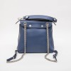FENDI "Back to school" backpack in soft blue leather