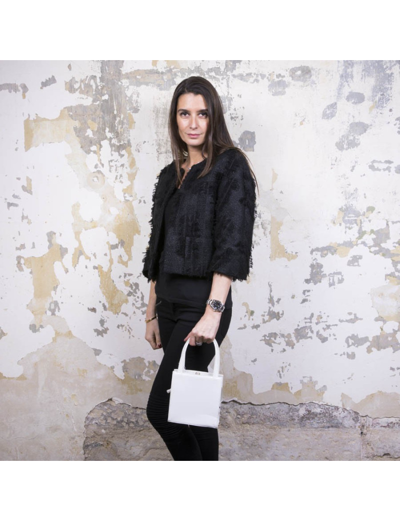 Sac LALIQUE blanc irisé