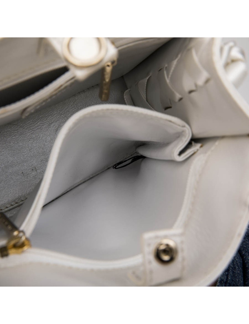 Sac LALIQUE blanc irisé