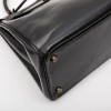 HERMES vintage Kelly 28 bag in black box leather