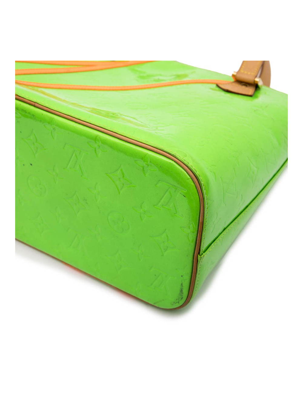LOUIS VUITTON 'Houston' Bag in Fluo Green Monogram Patent Leather