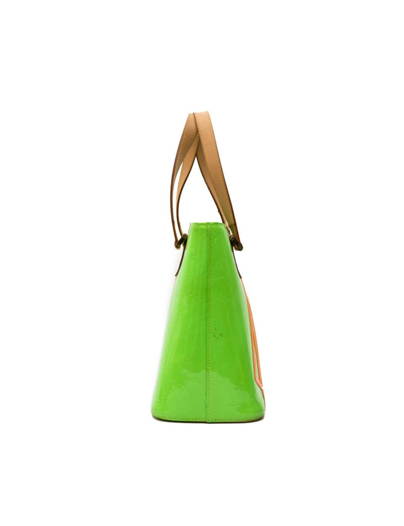 LOUIS VUITTON 'Houston' Bag in Fluo Green Monogram Patent Leather