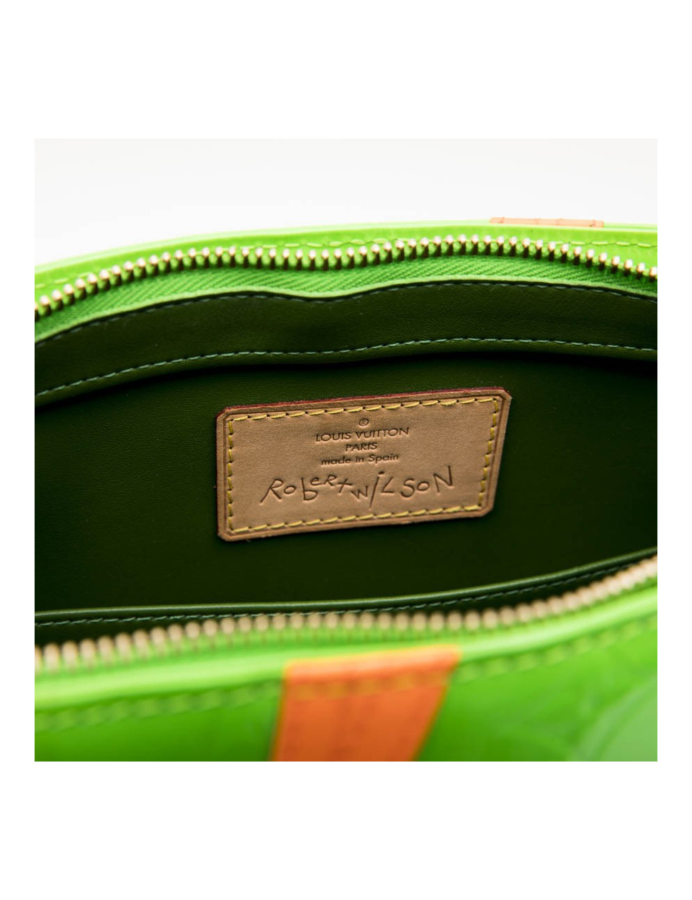 LOUIS VUITTON 'Houston' Bag in Fluo Green Monogram Patent Leather