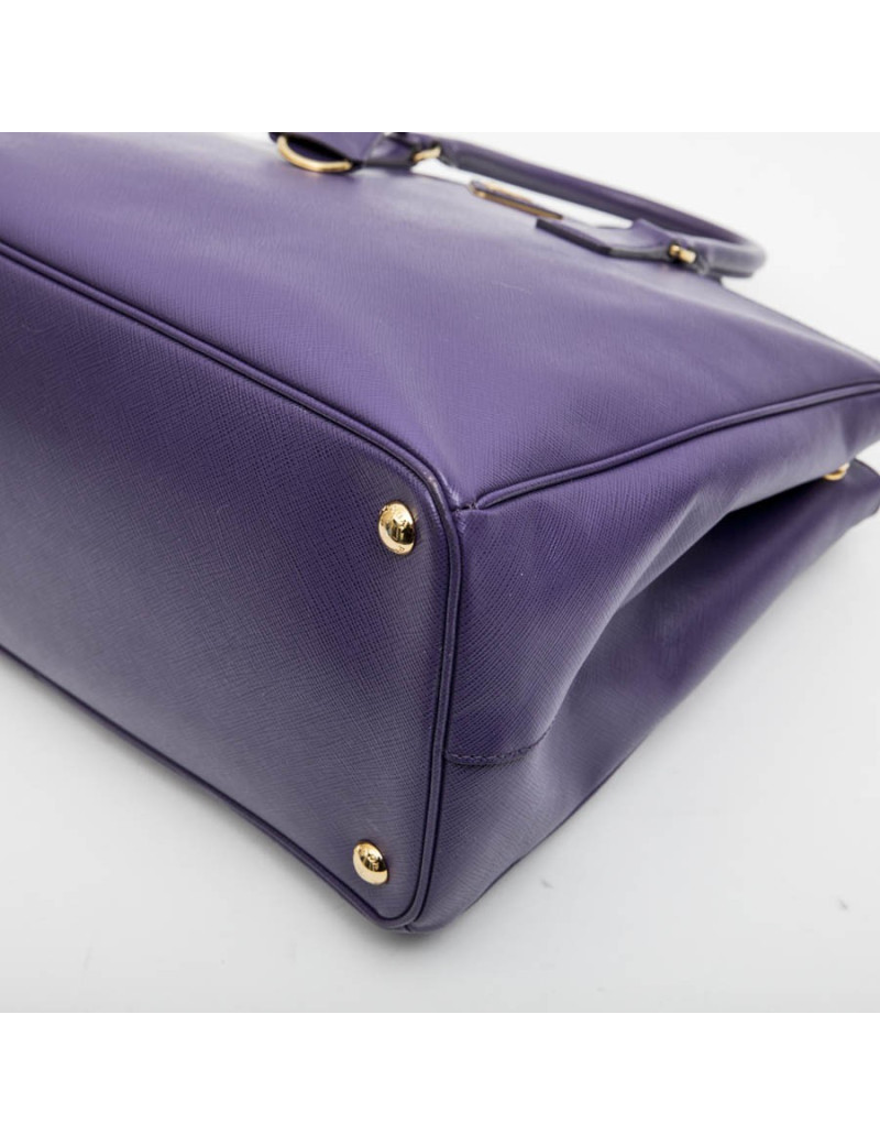 Sac PRADA en cuir Saffiano violet