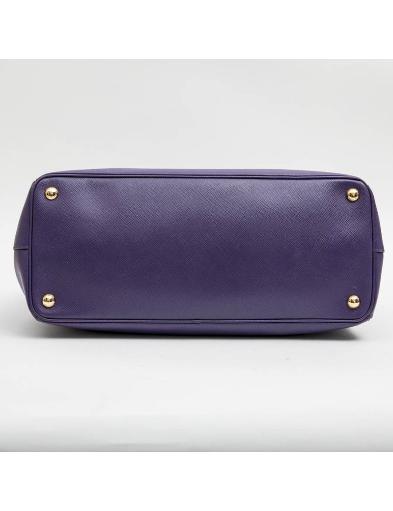 Sac PRADA "Galleria" en cuir Saffiano violet