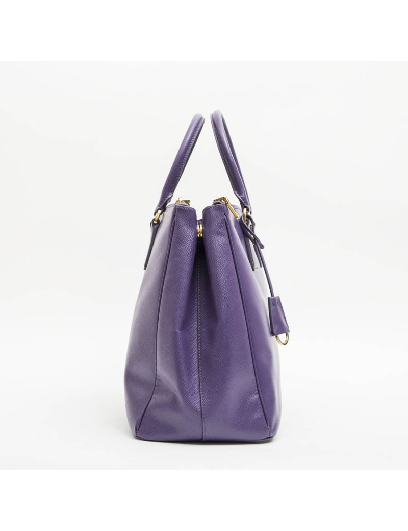 Sac PRADA "Galleria" en cuir Saffiano violet