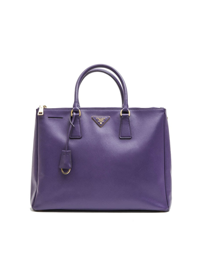 Sac PRADA en cuir Saffiano violet