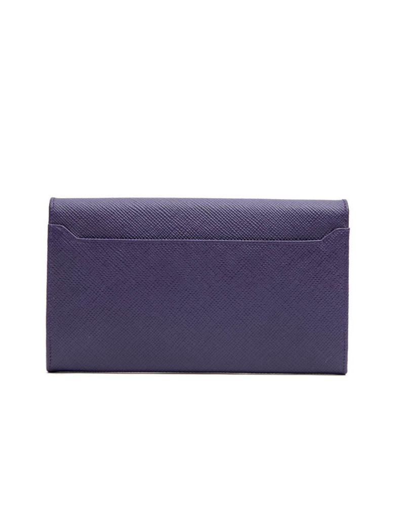 PRADA clutch in purple saffiano leather