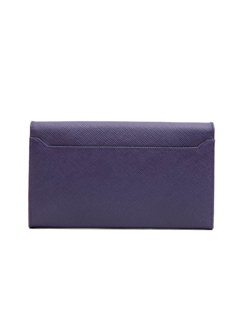 PRADA clutch in purple saffiano leather