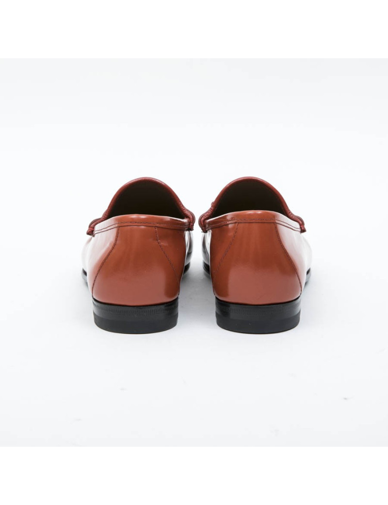 Mocassins T 36.5 GUCCI cuir corail