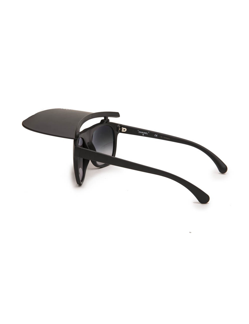 Lunettes de soleil CHANEL noires avec visière