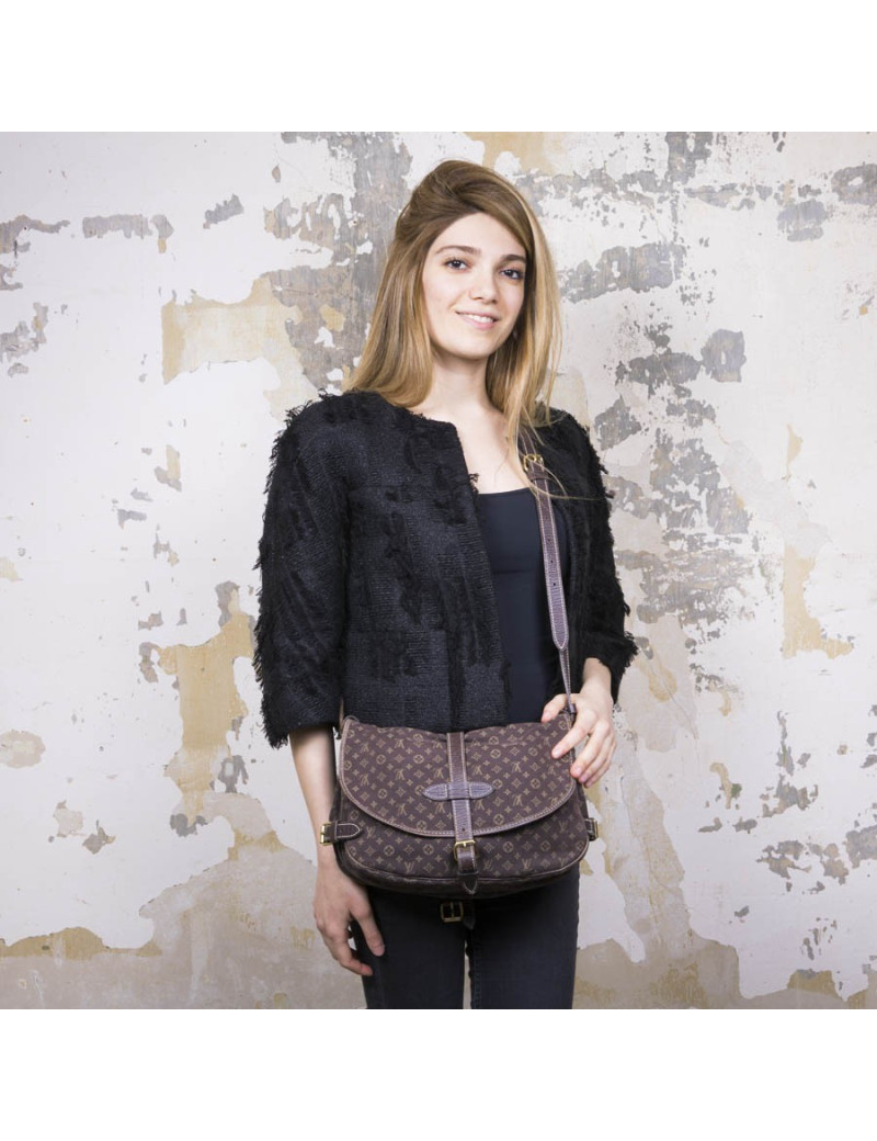 Louis Vuitton satchel bag in brown monogram canvas