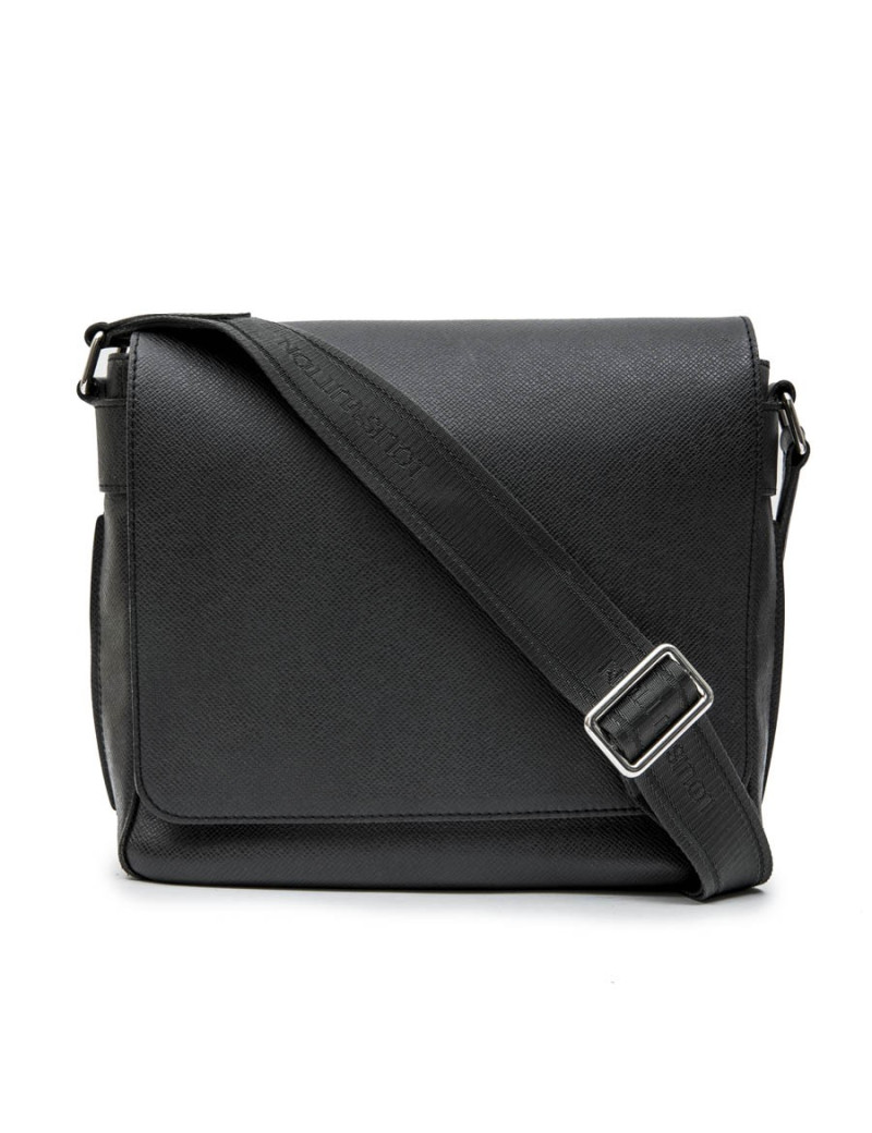 Sac messenger LOUIS VUITTON cuir taiga