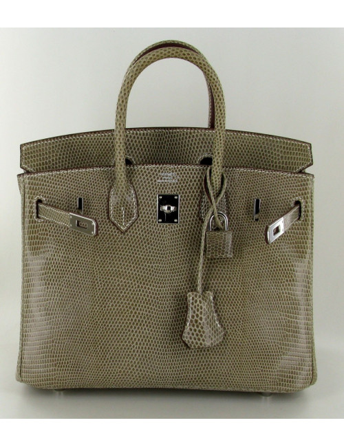 Birkin 25 lézard ficelle