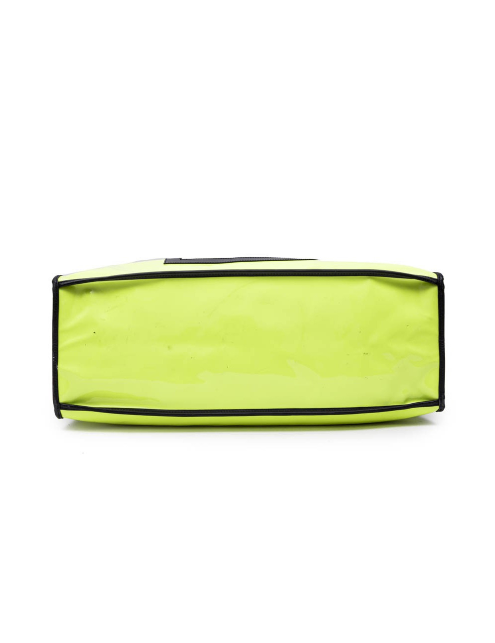 Sac cabas DELVAUX verni jaune fluo