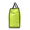 DELVAUX tote bag in yellow fluorescent patent canvas