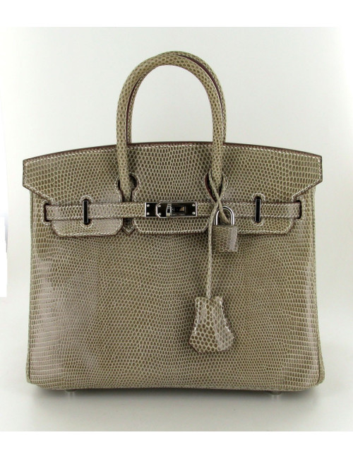 Birkin 25 lézard ficelle