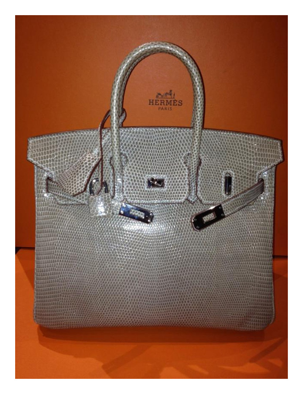 Birkin 25 lézard ficelle