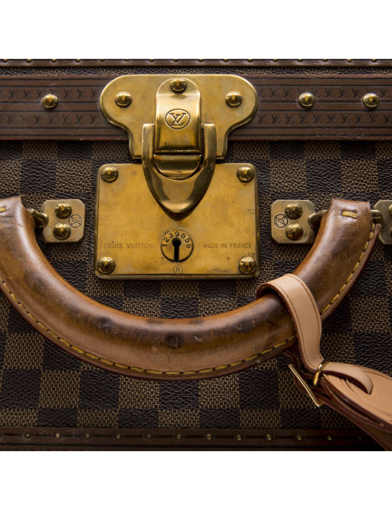 LOUIS VUITTON suitcase in damier ébène canvas