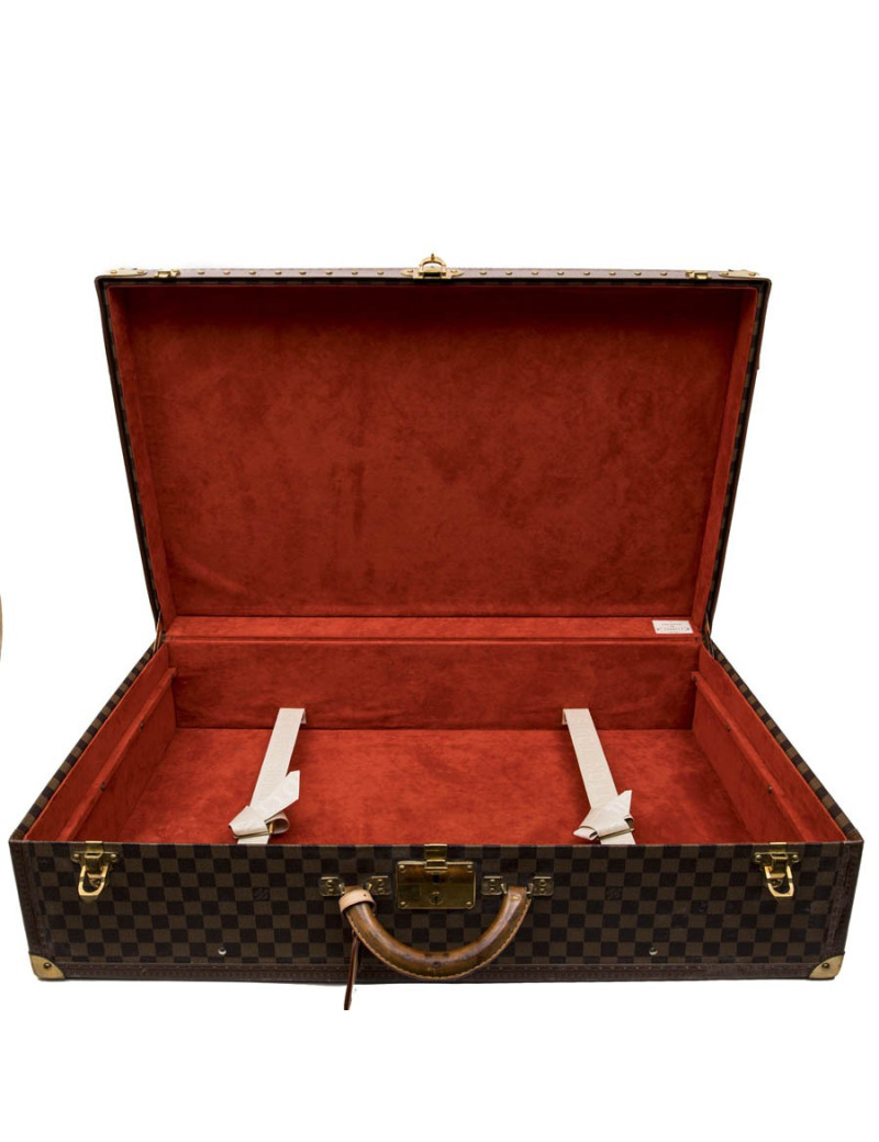 LOUIS VUITTON suitcase in damier ébène canvas
