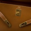 HERMES kelly 32 bag sellier in gold epsom leather - VALOIS VINTAGE PARIS
