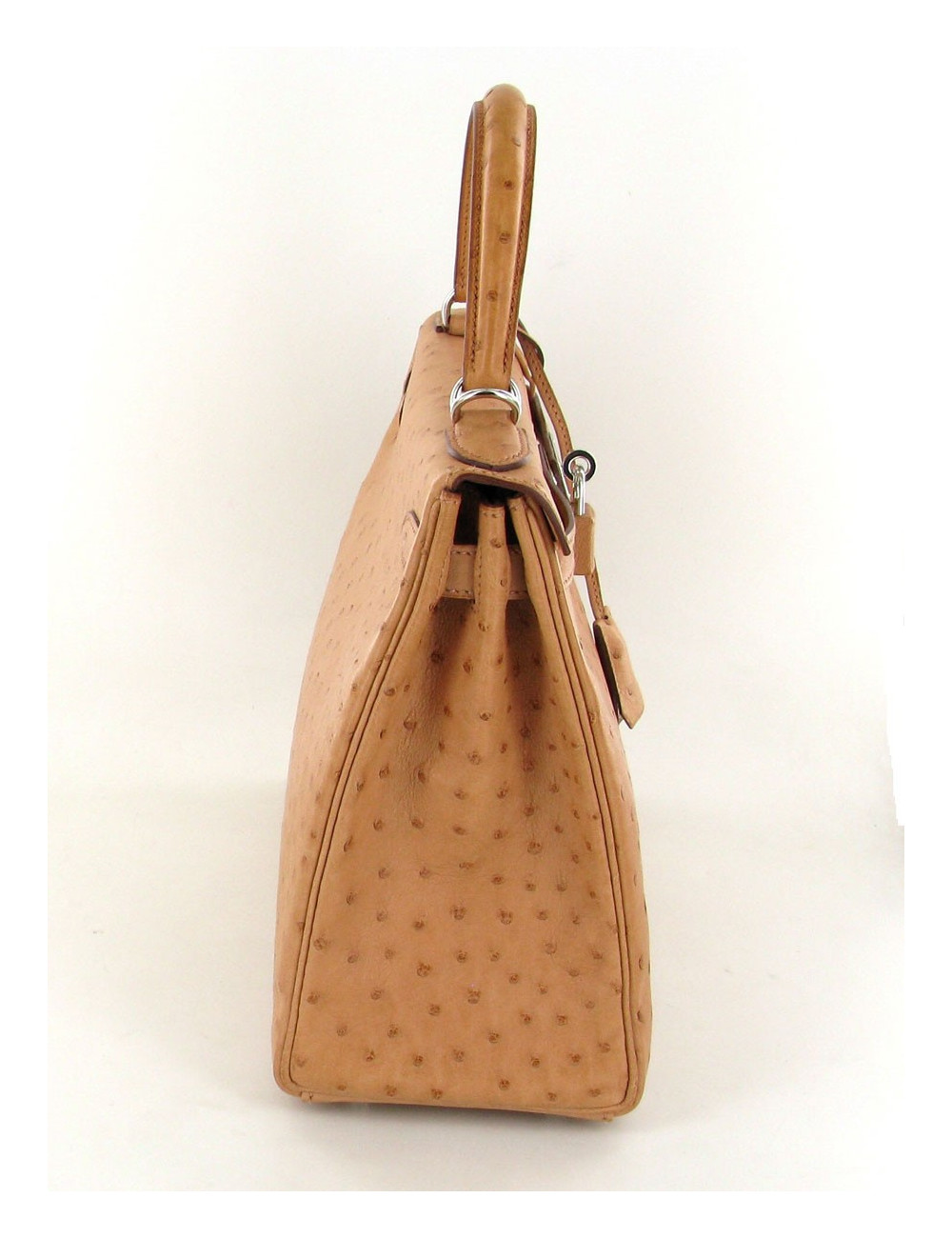 Kelly II 28 HERMÈS autruche naturel