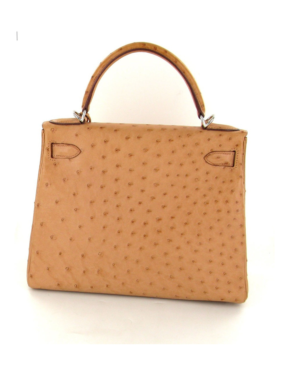 Kelly II 28 HERMÈS autruche naturel