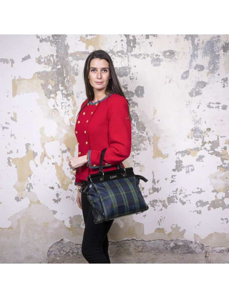 Sac JEAN PAUL GAULTIER  en toile prince de galles 