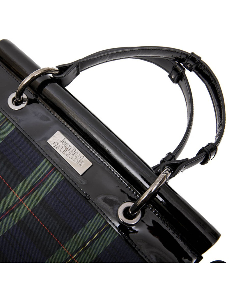 Sac JEAN PAUL GAULTIER  en toile prince de galles 
