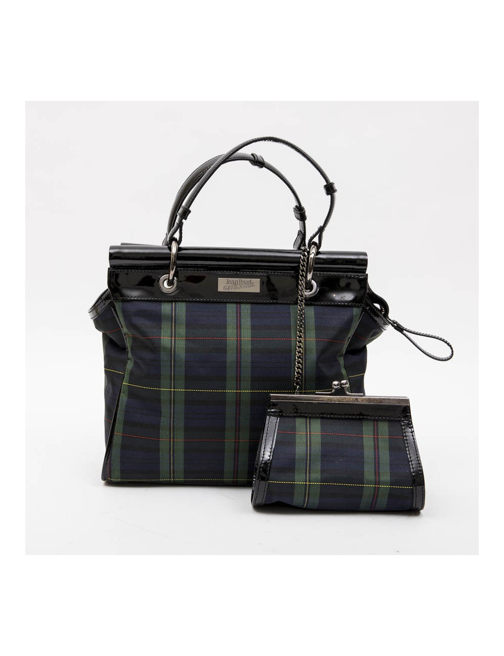 Sac JEAN PAUL GAULTIER  en toile prince de galles 